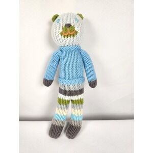 Blabla Kid's Doll Knitted Cat Toy School Boy